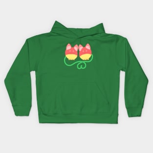 Twin Cherry Cats Kids Hoodie